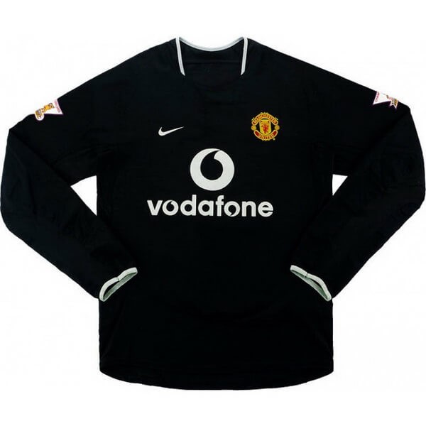 Authentic Camiseta Manchester United 2ª ML Retro 2003 2005 Negro